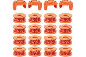 Evenlinkics 20 Pack WA0010 Replacement Spool for Worx Weed Eater String, Compatible with Worx String Trimmer,10ft 0.065" Trimmer Line Replacement Spool ，for Worx Trimmer spools