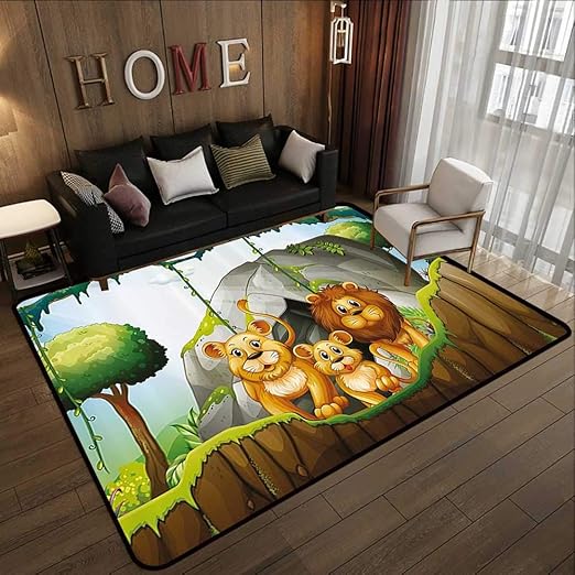 lion rug nursery
