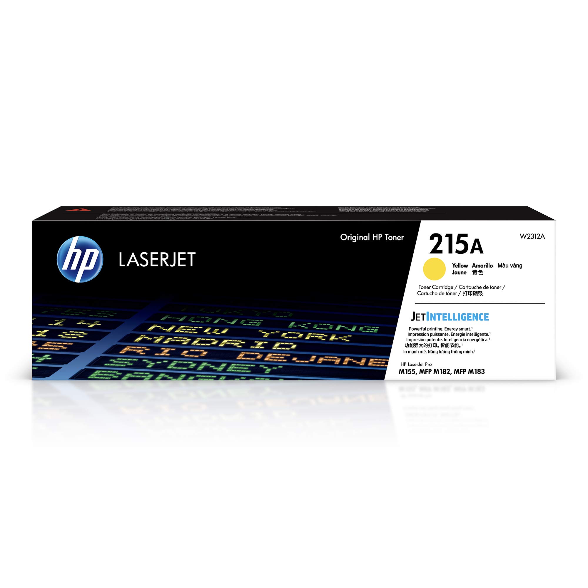 HPOriginal 215A Yellow Toner Cartridge | Works with Color LaserJet Pro M155, Color LaserJet Pro MFP M182, M183 Series | W2312A