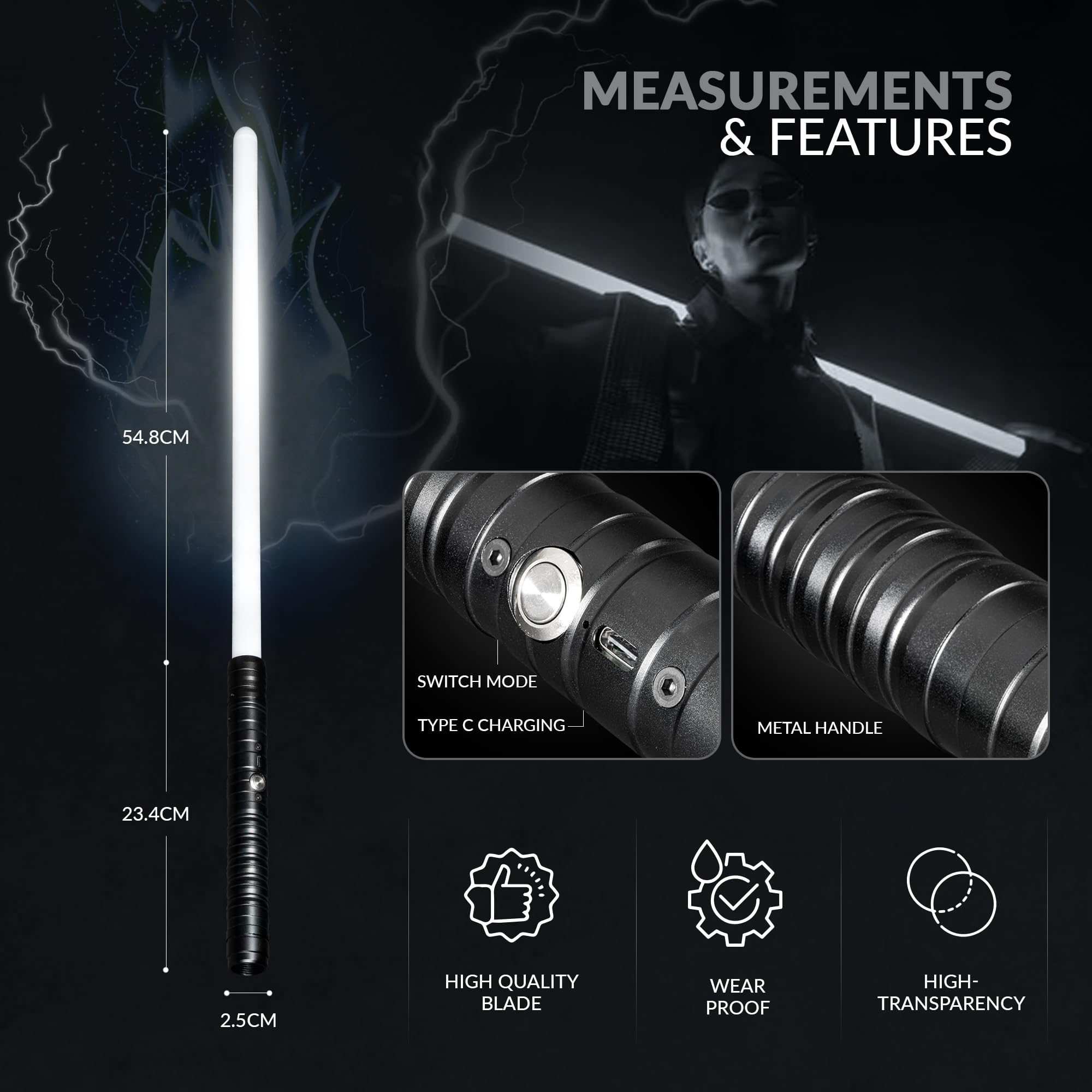 Mua Light Sabers for Kids and Adults â Lightsaber Set of 2 USB