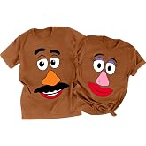 Sweet Potato Shirt Matching Couple Outfit Halloween Husband and Wife Shirt | Couples Halloween Shirts Sweet Potato T-Shirt Family Matching Gifts Tee Tops. Ideal for Halloween Party &amp; Daily Holiday Wear