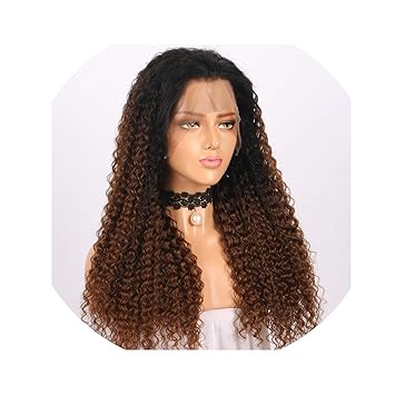 Amazon Com 1b 4 Color Lace Front Human Hair Wigs Pre Plucked