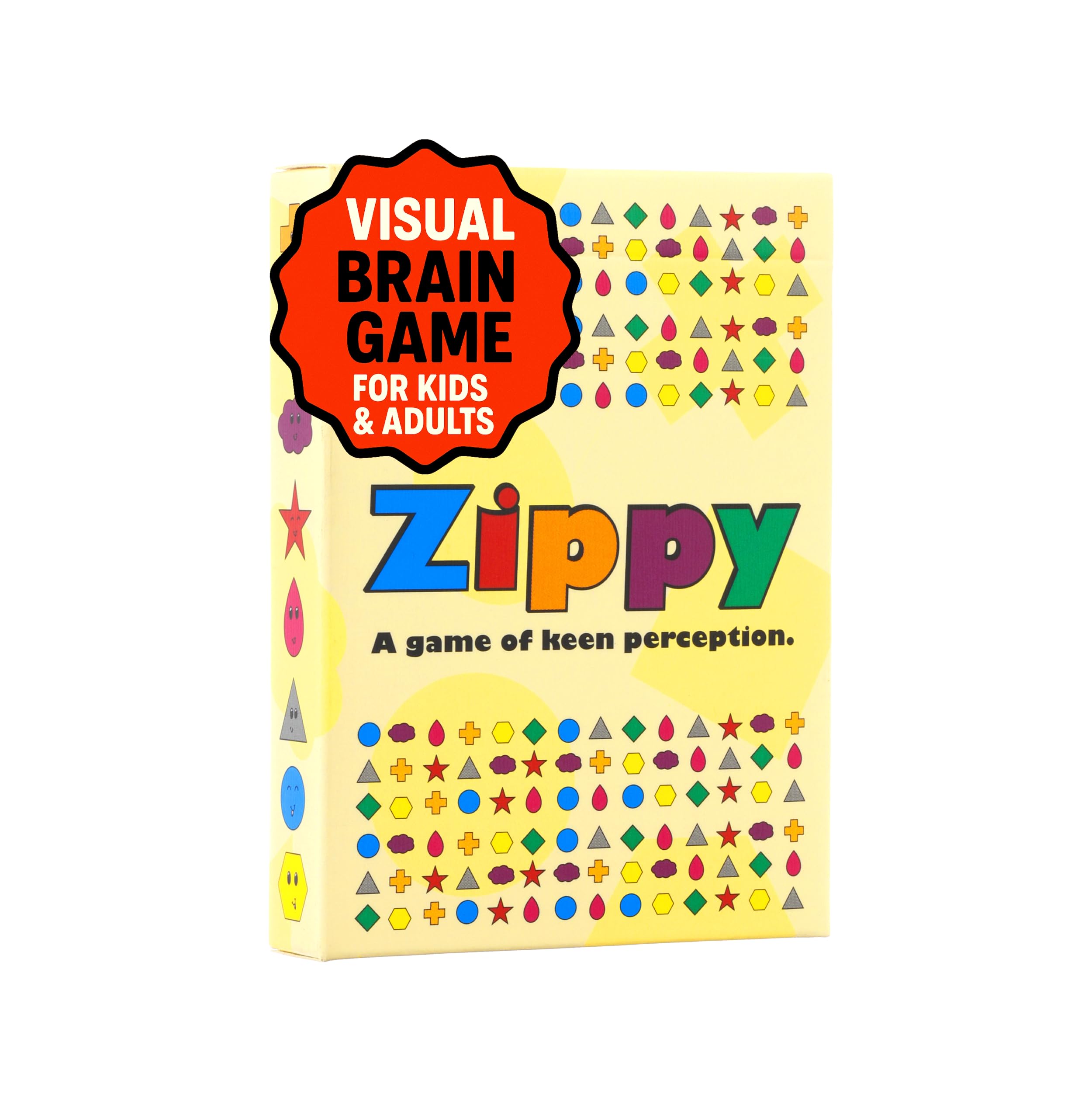 Zippy - The Award-Winning Amazing Game of Keen Perception - Fun, Portable, Easy-to-Learn Visual Card Game for Kids, Adults, and Families - Brain Games for Kids - Ages 5+, Players 2-6