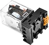 Heschen General Purpose Relay MK2P-I DC 12V Coil DPDT 8 Pin with Plug-in Socket view 6