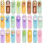 24 Pcs Cute Retractable Eraser for Pencils Cute Supplies Kawaii Erasers Fun Cartoon Erasers Classroom Supplies Gift