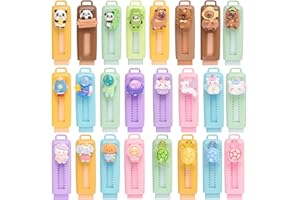 LIYIQ 24 Pcs Cute Retractable Eraser for Pencils Cute School Supplies Kawaii Erasers for Kids Fun Cartoon Erasers Back to School Supplies Kid Party Favors Gift (Style 1)