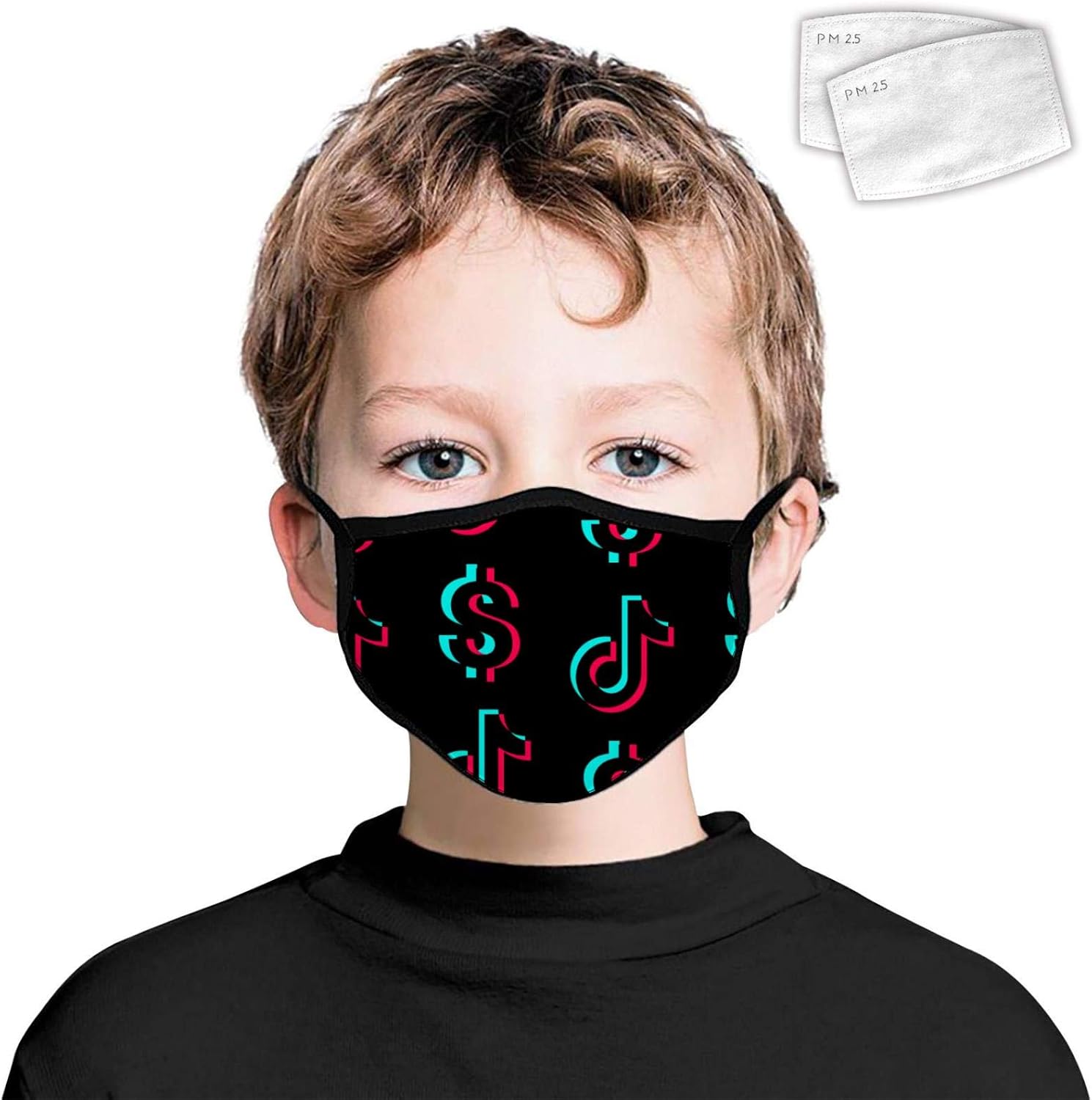 Máscara facial unisex con logotipo de TIKtok, cubierta de pasamontañas personalizable, lavable