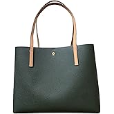 Tory Burch Women's Blake Pebbled Leather Center Zip Tote Purse