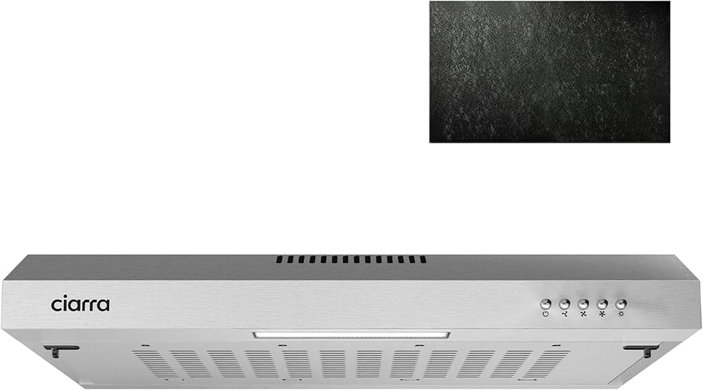 CIARRA CBCS6903 60cm Visor Cooker Hood Stainless Steel Undercabinet