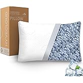 HYVECLOUD Cooling Memory Foam Pillows for Deep Sleep Bed Pillow forNeck Support with Removable & Washable Cover Cooling Pillow for Neck PainRelief Pillow for Shoulder & Back & Side Queen Pack of 1