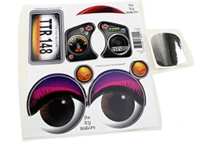 The Toy Restore Replacement Stickers Fits Little Tikes Newer Cozy Coupe (has Eyes for Headlights) Girl Brown Eyes