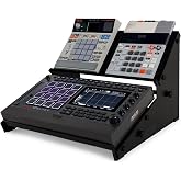 XTS Duo-Flex Desktop Stand, 2 Tiers for FX Pedals / Synths / MPC Live 3 | Fits MPC Sample / MPK Mini / Roland TR-8S / Elektron Digitakt, Holds 3-5 Pedals or Machines on Each Tier, 17.7" Width