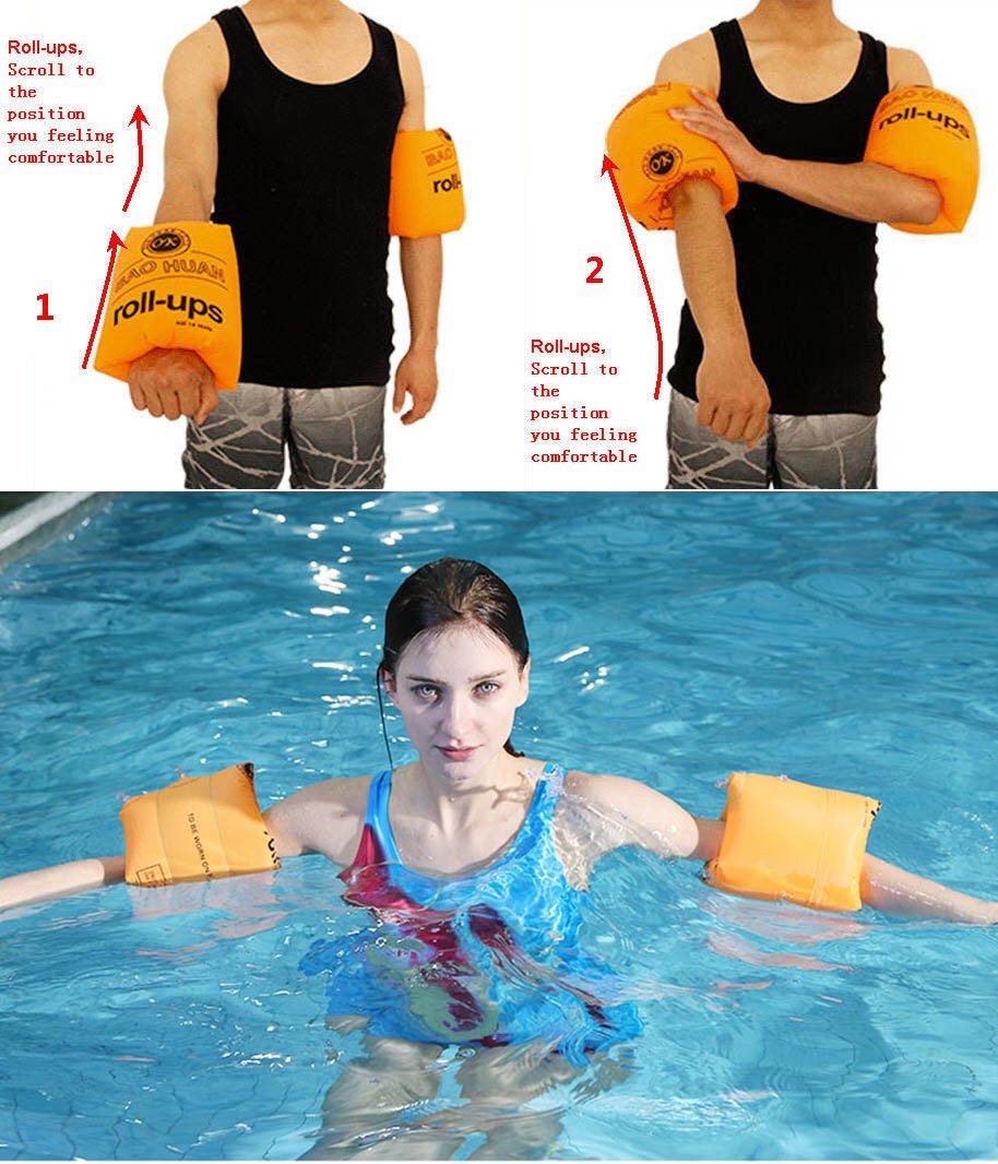 Topsung Inflatable Water Flotation Swim Waist Belt Swimming Vest and