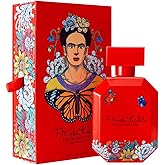 Frida Kahlo Red Deluxe Edition Eau de Toilette Spray for Women – Warm Floral Scent w/Rose, Grapefruit, Jasmine, Vanilla, Cedarwood – Long-Lasting- Lacquered Bottle in a Luxury Drawer Gift Box - 3.4 oz