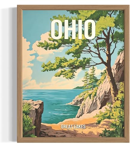 額装済/Crossing the Ohio（ダニー・ライアン）/アートポスター Yahoo