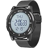 Amazon.com: Beeasy Unisex Digital Watch Fashion Sleek Minimalist Mesh ...