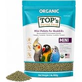 TOP's Mini Parrot Pellets 1 lb, USDA Organic Certified, Non-GMO Bird Food