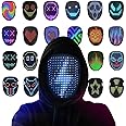 COKOTEE Led Mask with Gesture Sensing LED Lighted Face Mask for Costume Cosplay Party Masquerade Halloween