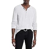 John Varvatos Men's Rosario Henley, Grey Mist