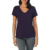 Nautica Womens Sleep Shirt - Lightweight, Breathable Pajama Top - Cotton Knit Jersey V-Neck Sleepwear and Loungewear