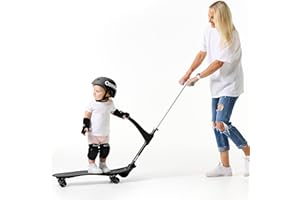 Ookkie Kids Learner Skateboard, Helps Develop Balance & Self Confidence, 4-in-1 Skateboard, Easy Setup, Gift Idea