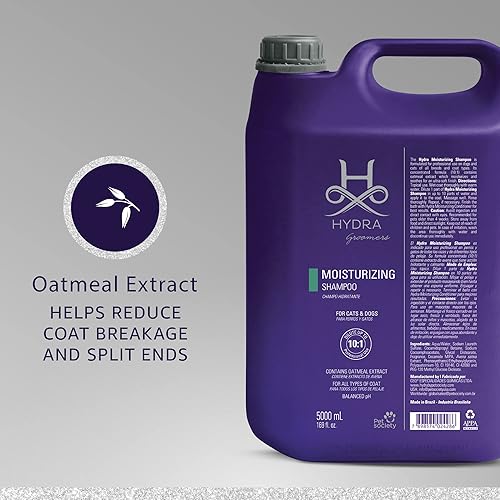 Hydra Professional Moisturizing Dog Shampoo, Oatmeal Bath for Dogs