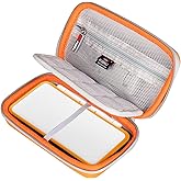 FBLFOBELI EVA Hard Storage Case Compatible With Nintendo 2DS XL/3DS XL With Fits 8 Game Cards (Case Only) (Orange)