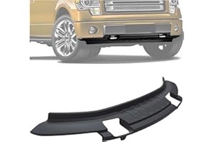 KUAFU Front Bumper Lower Valance Compatible with 2009-2014 Ford F150 4WD Replace for 9L3Z17626B FO1095228C with Fog Light Holes Textured Air Dam Deflector Valance Panel