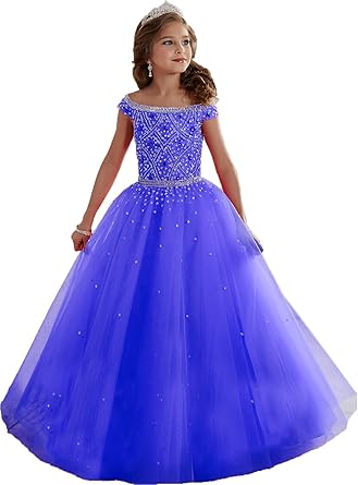 big blue dresses