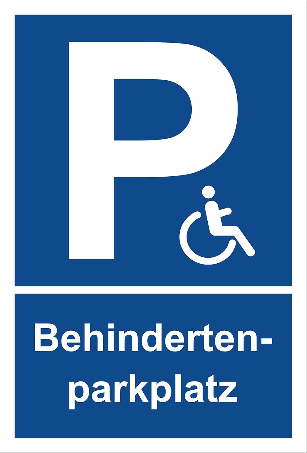 Schild – Behindertenparkplatz – Parkplatzschild Parken – 15x20cm