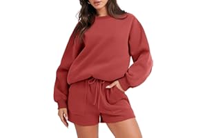 ANRABESS Women 2 Piece Outfits Sweat Shorts Sets 2024 Oversized Casual Lounge Matching Set Sweatsuit Tracksuit Clothes