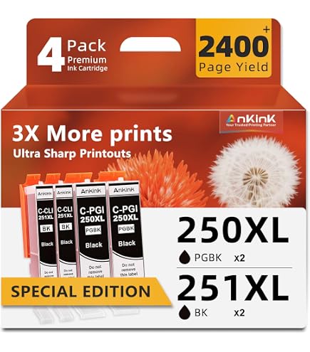 Amazon.com: Kogain PGI-250XL CLI-251XL 5 Color Value Pack