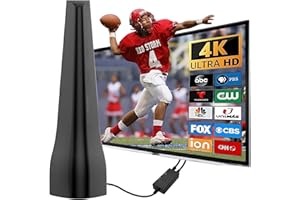 ALEATY TV Antenna,TV Antenna Indoor,TV Antenna for Smart TV Indoor,TV Antenna for Local Channels,Support 4K 1080p,411+ Miles Long Range with Signal Booster Antenna TV Digital HD Indoor & Outdoor (480)