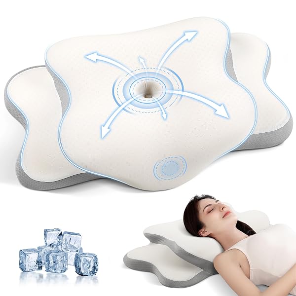 JINXIA CERVICAL NECK PILLOW FOR SLEEPING, ODORLESS MEMORY...