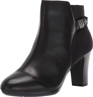 anne klein black ankle boots