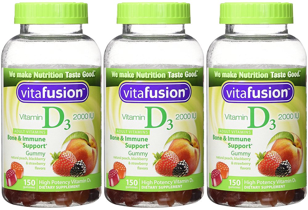 Vitafusion Vitamin D3 Gummy Vitamins, Assorted Flavors