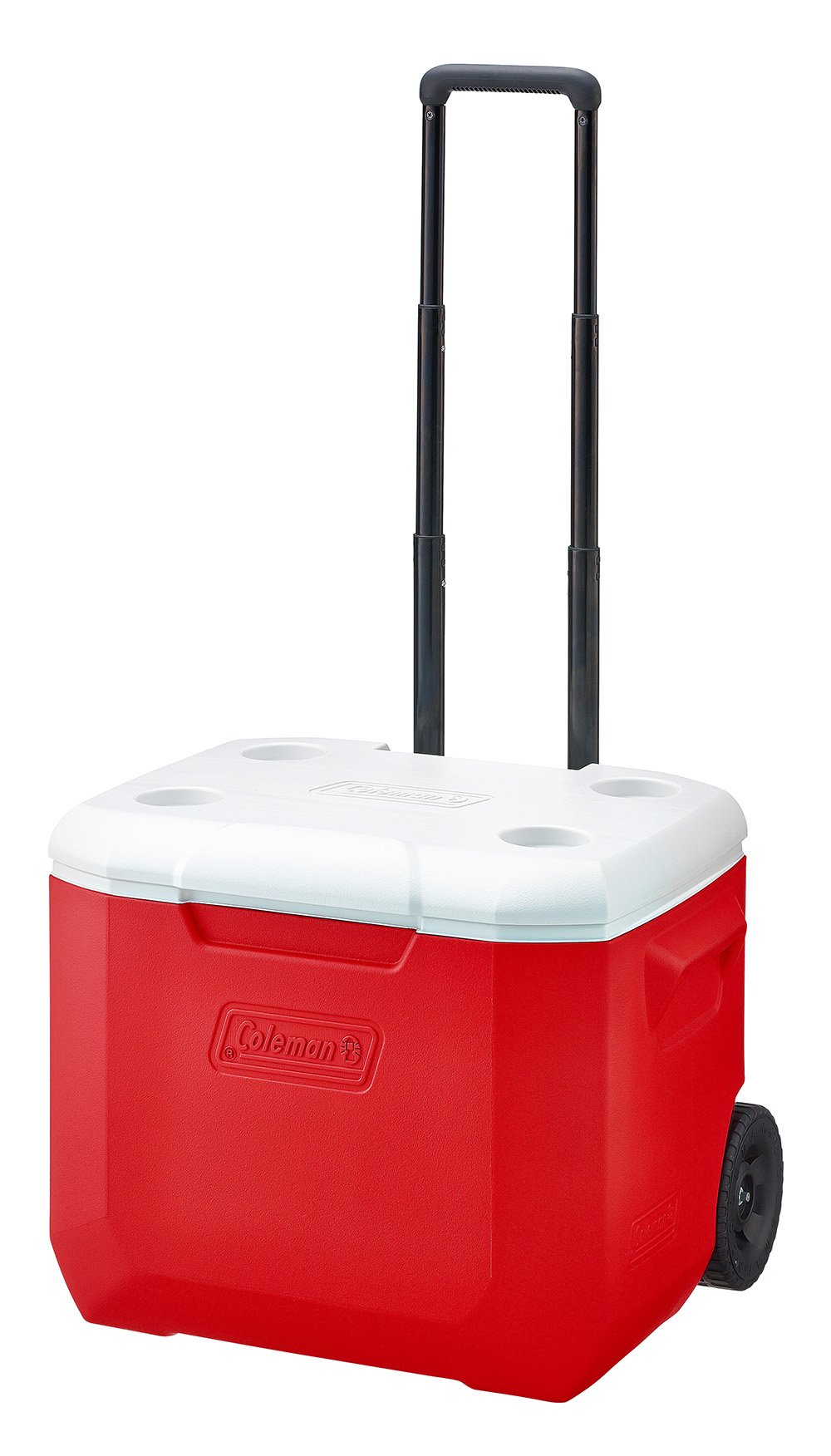 Coleman クーラーボックス ホイールクーラー 60QT レッド/ホワイトの商品画像