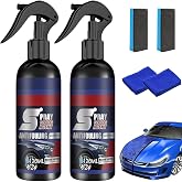 Ceramic Car Coating Spray - 3-in-1 Waterless Wash, Polish & Protectant, 2 Pack, Nano Technology