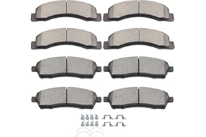 SCITOO Ceramic Brake Pads Kits, 8pcs Brakes Pads Set fit for 2000-2005 for Ford Excursion,1999-2004 for Ford for F-250 Super Duty,1999-2004 for Ford for F-350 Super Duty