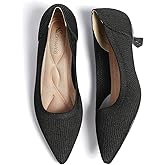 Semwiss Women's Low Heel Classic Pumps Pointed Toe Kitten Heels Shoes,Comfortable Casual Pumps for Women Dressy