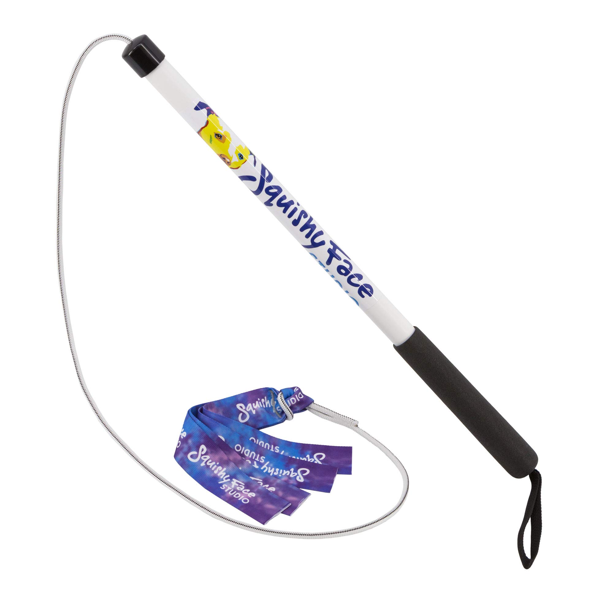 Squishy Face Flirt Pole Jr V2 with Purple/Blue Lure