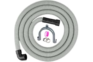 Dishwasher Drain Hose, 1Plusselect 6FT Flexible Discharge Hose Extension Kit, Universal Replacement Drain Hose Fit with 5/8 Inch, 7/8 Inch, or 1 Inch OD Drain Outlet for Dishwasher
