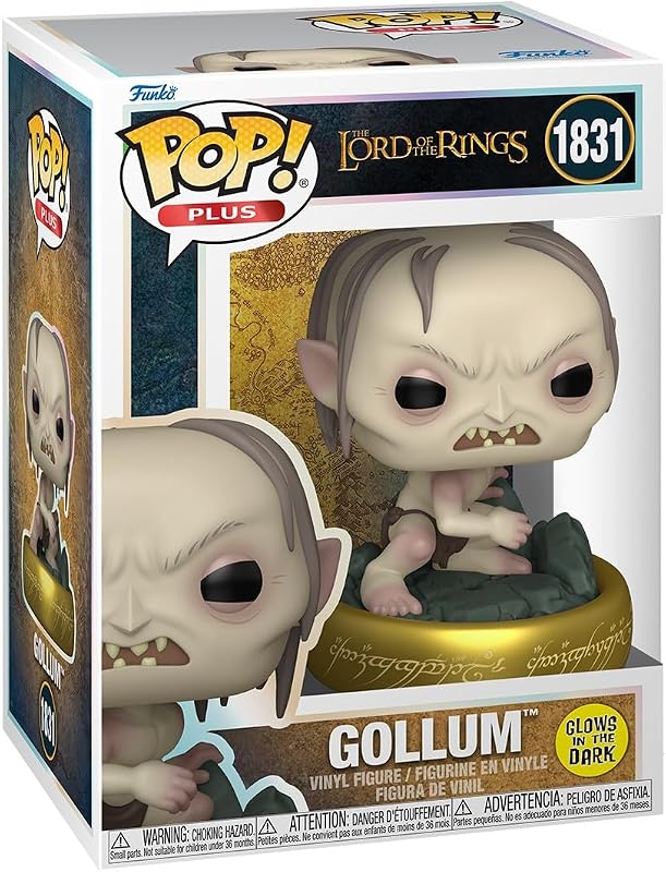 Pop! Plus: Lord of The Rings - Gollum - Glow in The Dark - Figurine en Vinyle de Collection - Idée Cadeau - Produit Officiel - Jouets pour Enfants et Adultes