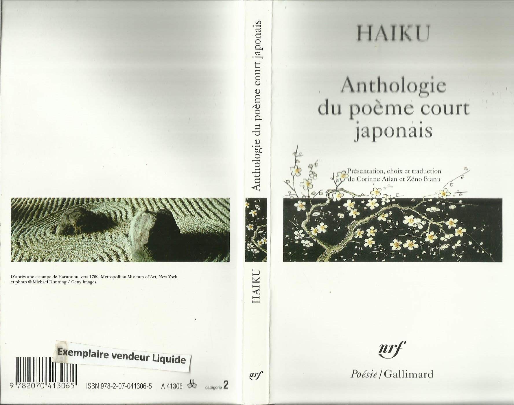 Amazonfr Haïku Anthologie Du Poème Court Japonais