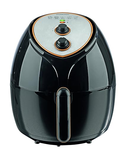 GORMETmaxx 03335 Heißluftfritteuse XXL; 1800 Watt; 5,5 Liter Fassungsvermögen; für 4-6 Personen; Zubereitung nahezu ohne Öl; 