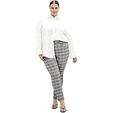 City Chic Women's Plus Size Pants - Bengaline Check