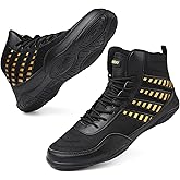 Wrestling Shoes Boxing Shoes for Men Pro Wrestling Boots High Top Fitness Weightlifting Powerlifting Shoes