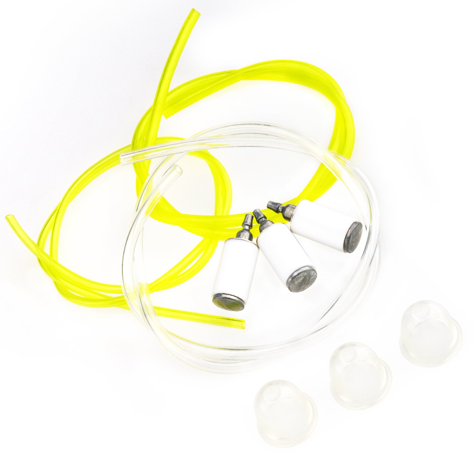 Create Idear 3 x Primer Bulb Pumps 3 x Fuel Filters 3 x Fuel Line Hose Tubes for McCulloch Trim 210 241 250 251 MA1230