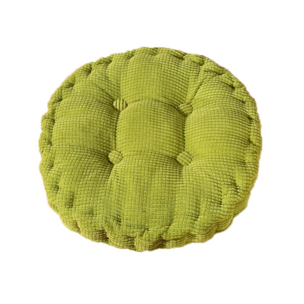 MSYOU Chair Cushion Soft Seat Pad Round Comfortable Seat Cushion for Home Kitchen Garden Dining Room Office 40X40CM(Green)