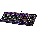 Redragon K551 Mechanical Gaming Keyboard RGB LED Rainbow Backlit Wired Keyboard with Red Switches for Windows Gaming PC…